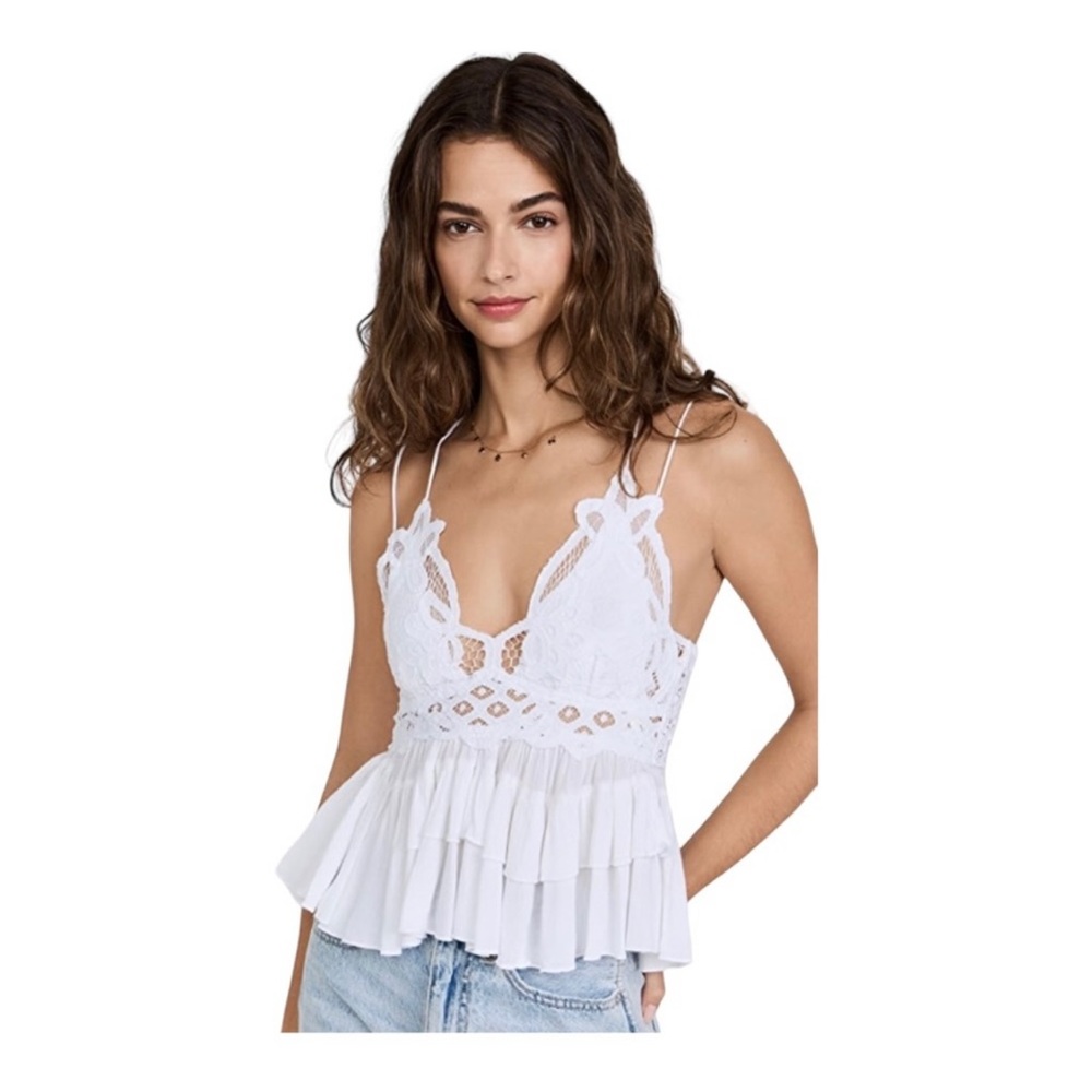 Free People Adela Cami XS White -NWT